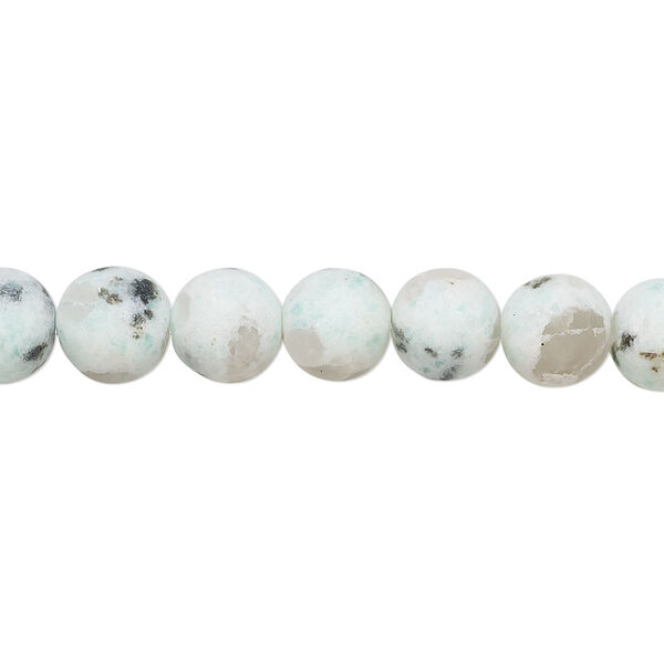 Sesame jasper 1pkg1, matte round bead natural B grade, 8 inch 8mm image number 0