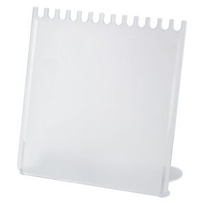 Display, chain and necklace, acrylic, frosted clear, 11-1/4 x 10-1/2 x 4-3/4 inches. Sold per pkg of 4.