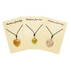 Necklace mix, multi-gemstone (natural / dyed / heated / stabilized) / nylon / silver finish brass, mixed colors, 15x15mm-21x21mm heart, adjustable up to 32 inches with knot closure. Sold per pkg of 3. image number 0