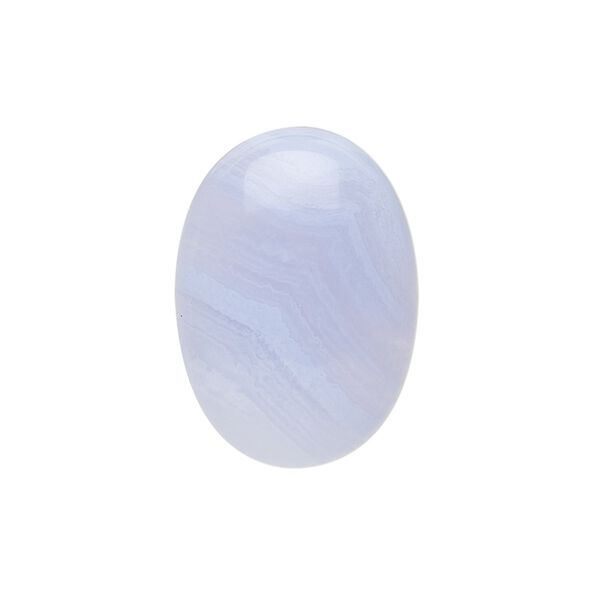 Blue lace agate 1pkg1, calibrated oval cab natural 25x18mm image number 0
