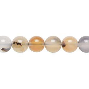 Madagascar multi-agate 1pkg1, round bead natural 15.5-16 inch 8mm