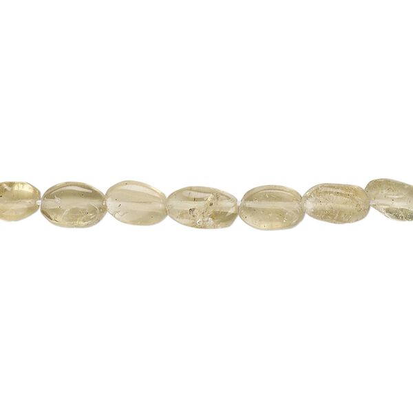 Grossularite garnet 1pkg1, hand-cut flat oval bead natural 13 inch 6x3mm-8x5mm image number 0