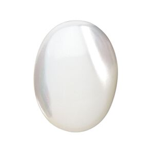Cabochon, trochus shell (natural), 16x12mm calibrated oval, Mohs hardness 3-1/2. Sold per pkg of 4.