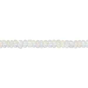 Ethiopian opal 1pkg1, hand-cut rondelle bead natural 15.5-16 inch graduated 3x2mm-5x3mm