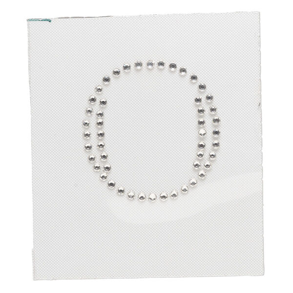 Iron-on transfer 1pk crystal clear, Preciosa Czech crystal 33.5x32mm "O" image number 0