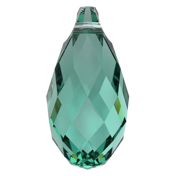 Briolette 1pkg2 Caribbean green, Crystal Passions&reg; Regenerated 13x6.5mm pendant drop 6010 image number 0