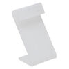 Display, earring, acrylic, frosted clear, 2-3/4 x 1-1/2 inches. Sold individually. image number 0