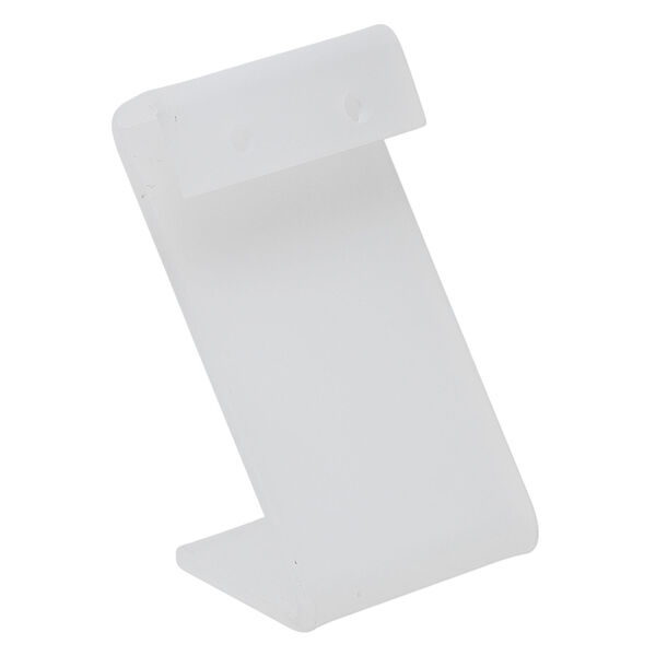 Display, earring, acrylic, frosted clear, 2-3/4 x 1-1/2 inches. Sold individually. image number 0