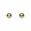 Hemalyke&trade; 1pkg4, electroplated half-drilled round bead 8mm image number 1
