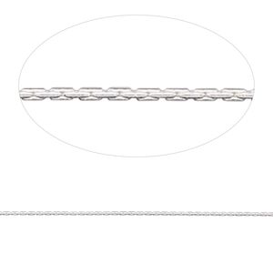 Chain 1pkg1 sterling silver beading, 0.5mm, Gossamer™ 25 foot unfinished