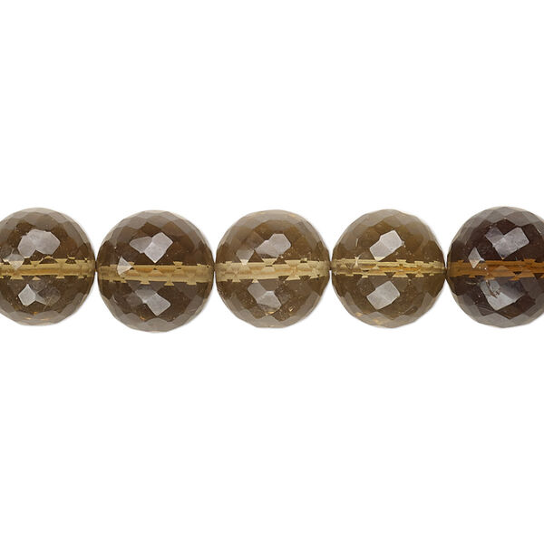 Golden quartz 1pkg1, hand-cut micro-faceted round bead 6.5 inch 9-11mm image number 0