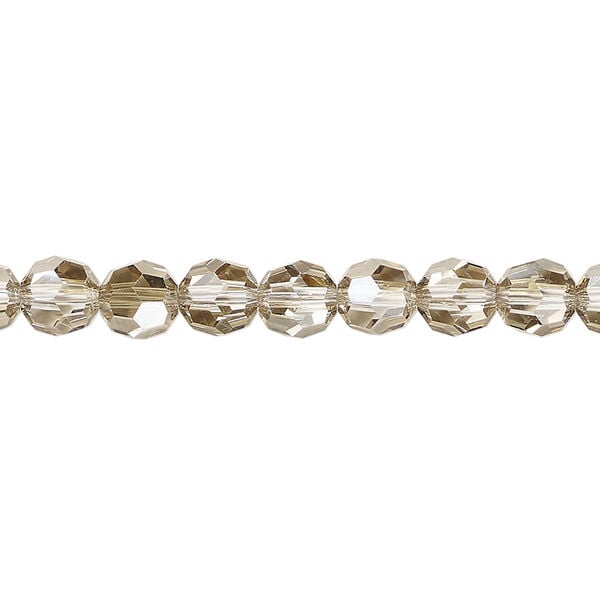 Bead 1pkg120 crystal bronze, Crystal Passions&reg; 6mm faceted rondelle 5000 image number 0