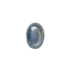 Blue kyanite 1pkg1, calibrated oval cab 14x10mm