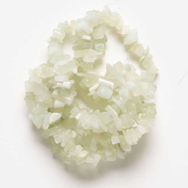 New "jade" 1pkg1, chip bead natural 32 inch small to large image number 0