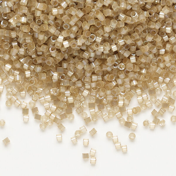 Seed bead, Delica®, glass, pkg/7.5g, #11 round, opaque silk satin inside dyed color shell (DB-1802). image number 0