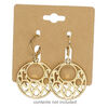 Earring card, kraft paper, 2-inch square, for leverback earrings. Sold per pkg of 50. image number 1