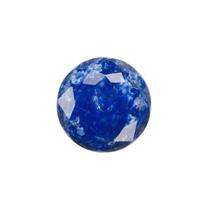 Lapis lazuli 1pkg1, calibrated cube-cut round cab natural 20mm