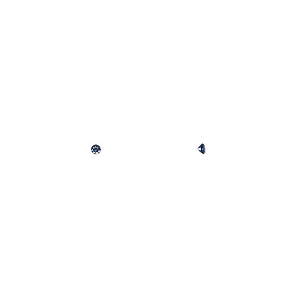 Blue sapphire 1pkg2, hand-cut faceted round gem 1.5mm image number 0