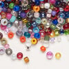 Seed bead mix, glass, 1pkg50g, #5 to #4 round, opaque and translucent mixed colors image number 0
