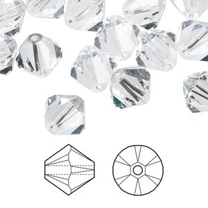 Bead 144pk crystal, Swarovski® 10mm XILION bicone 5328