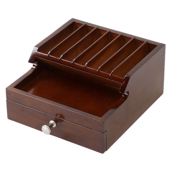 Tool organizer, Park Your Pliers™, wood, brown, 7 x 3-1/2 x 6-1/2 inches. Sold individually. image number 2