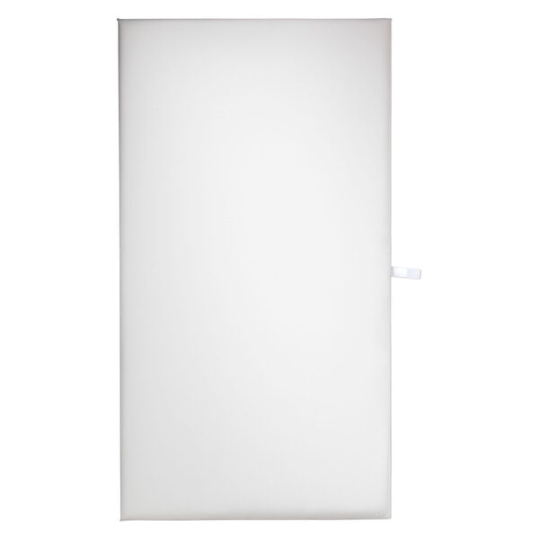 Display pad, leatherette, white, 14 x 7-1/2 x 1/4 inches. Sold individually. image number 0