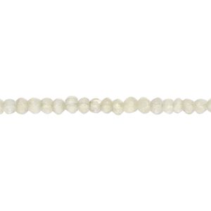 Prehnite 1pkg1, hand-cut faceted rondelle bead natural 14 inch 3x2mm-4x3mm