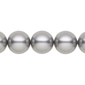 Crystal pearl 1pkg100 grey, round 12mm  5810 Swarovski®