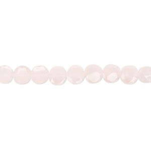 Rose quartz 1pkg1, faceted flat round bead natural 15.5-16 inch 5mm