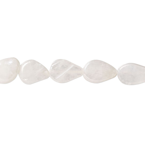 Rainbow moonstone 1pkg1, hand-cut luster teardrop bead, 13 inch 7x6-12x8mm image number 0