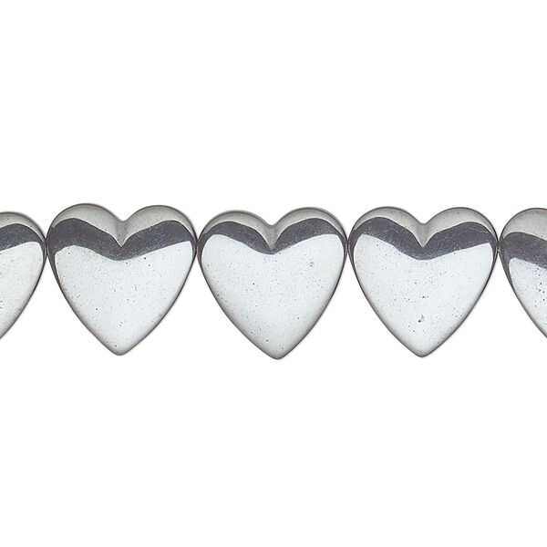 Hemalyke™ 1pkg1, side-drilled heart bead 15.5-16 inch 12mm image number 0