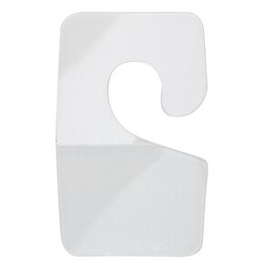 Hang tab, plastic and adhesive, 1-3/4 x 1-inch rectangle. Sold per pkg of 40.