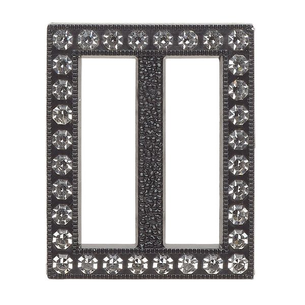 Focal, plastic, black and clear, 36x30mm rectangle with 27mm bar. Sold individually. image number 0
