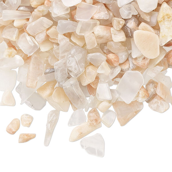 Inlay chip, multi-moonstone (natural), mini undrilled chip, Mohs hardness 6 to 6-1/2. Sold per 2-ounce pkg. image number 0