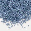 Seed bead, Miyuki, 1pkg250g, glass, #15 rocaille, opaque matte rainbow steel blue (RR-2030) image number 0