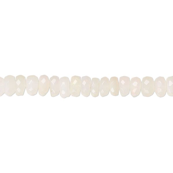 Ethiopian opal 1pkg1, hand-cut faceted rondelle bead natural 15.5-16 inch graduated 4x2mm-6x4mm image number 0