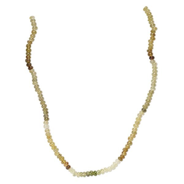 Grossularite garnet 1pkg1, hand-cut rondelle bead natural 13 inch 4x2mm-5x4mm image number 0