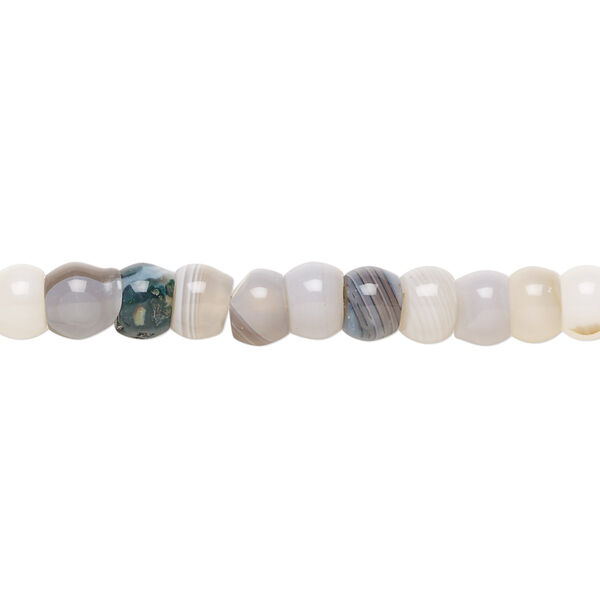 Botswana agate 1pkg1, rondelle bead natural B grade, 15.5-16 inch 6x4mm image number 0