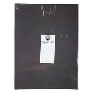 Adhesive, Art Edge™, EVA foam, black, 12x9-inch sheet. Sold per pkg of 3.