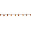 Carnelian 1pkg8, hand-cut top-drilled faceted twisted teardrop bead, 10x6mm-13x7mm image number 1