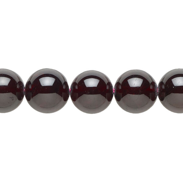 Garnet 1pkg1, round bead natural 15.5-16 inch 10mm image number 0