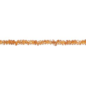 Spessartite 1pkg1, hand-cut faceted rondelle bead natural 18 inch 2x1mm-3x2mm