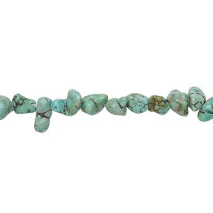 "Turquoise" (gypsum / magnesite) 1pkg1, nugget bead 15 inch mini