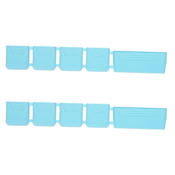 Artbin&reg; tarnish inhibitor, 1pkg1, polypropylene, clear and blue, 10-3/4 x 7 x 1-3/4 inches, rectangle organizer box with 12 moveable dividers and 4 fixed compartments image number 3