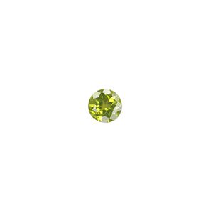 Peridot 1pkg1, hand-cut faceted round gem natural 7mm