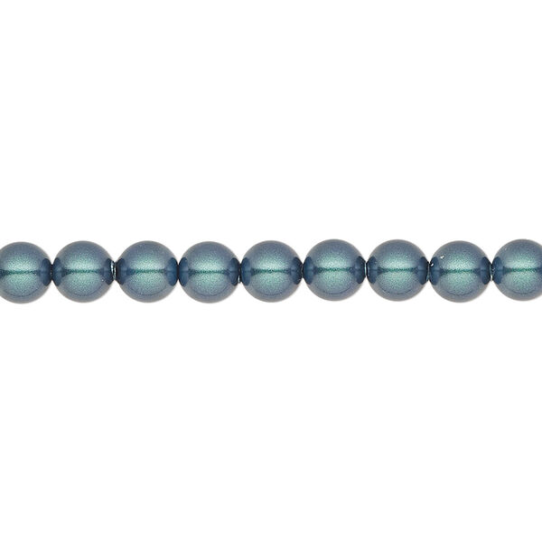 Pearl 100pk iridescent Tahitian look, Crystal Passions® 5mm round 5810 image number 0