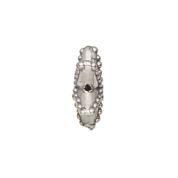 Bead 1pkg1 sterling silver, 19x7mm starfish, electroformed / antiqued JBB Findings image number 1