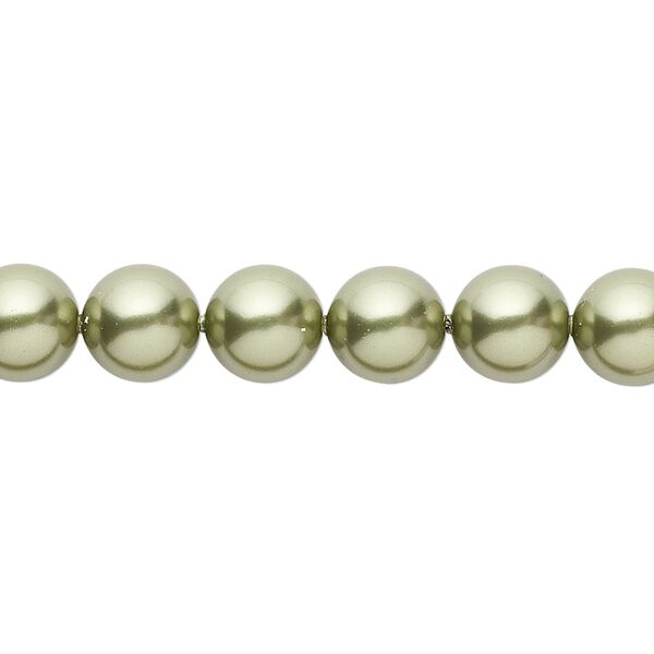 Pearl 50pk light green, Crystal Passions® 8mm round 5810 image number 0
