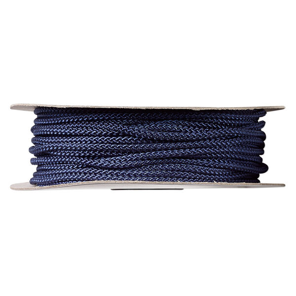 Cord, nylon, navy blue, 3mm round. Sold per 100-foot spool. image number 0
