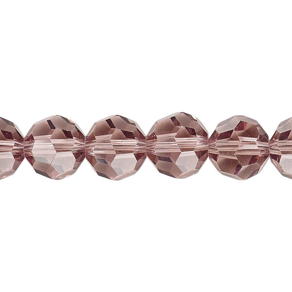 Bead 1pk 32 facets transparent medium purple, Celestial Crystal® 10mm round 15.5-16 inch image number 0